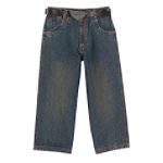 US Polo Assn. Boy's 4-7 Belted 5 Pocket Jean with Crest
