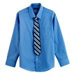 Dockers Boy's Husky Shirt and Tie Set