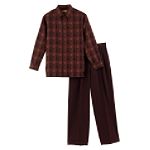 Steve Harvey Boy's 8-20 2 Piece Shirt/Pant Set, Basketweave Plaid