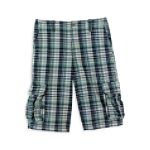 Canyon River Blues Plaid Messenger Short