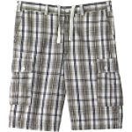 555 Turnpike Plaid Two-Pocket Cargo Shorts