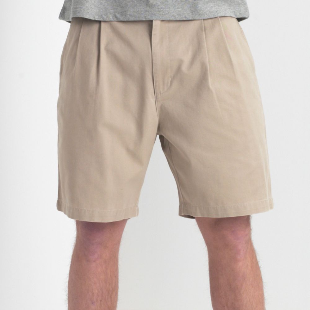 Covington Pleat Brushed Twill Short