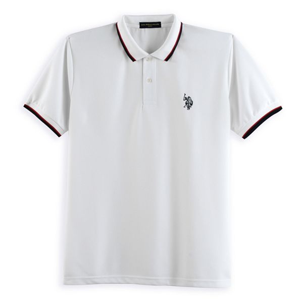 U.S. Polo Assn. Tipped Large Embroidery Golf Polo