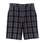 Covington Flat Front Plaid Short