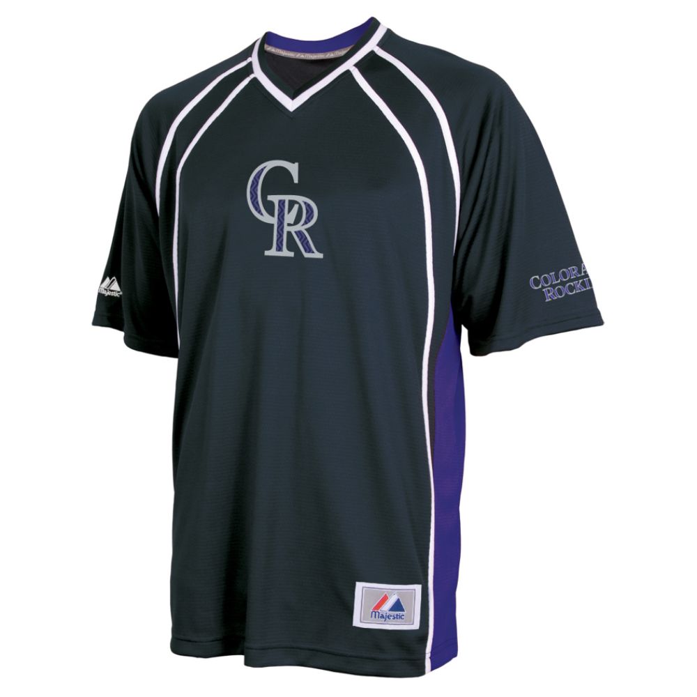 Majestic Athletic Colorado Rockies FW Impacto V-neck Jersey
