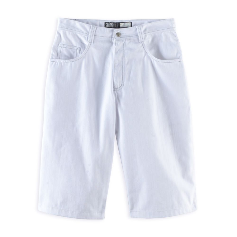 Southpole Denim Knee Length Short with Back Pocket Detail