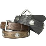 Excelled Belt with Buffalo Head Inlay BELT