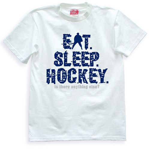 House of Cotton Eat Sleep Hockey Heavyweight T-Shirt