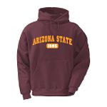 J. America Arizona State Basic Arch Print Tackle Twill Hoodie