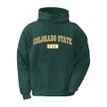 J. America Colorado State Basic Arch Print Tackle Twill Hoodie