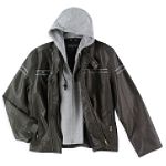 Eighty Eight Layered Look Faux-Leather Jacket