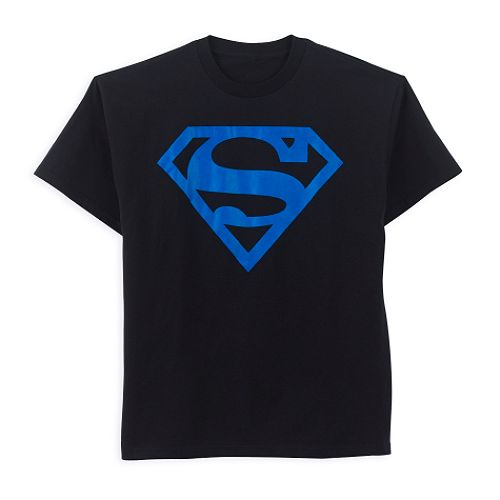 Superman Logo with Neon Emblem Tee