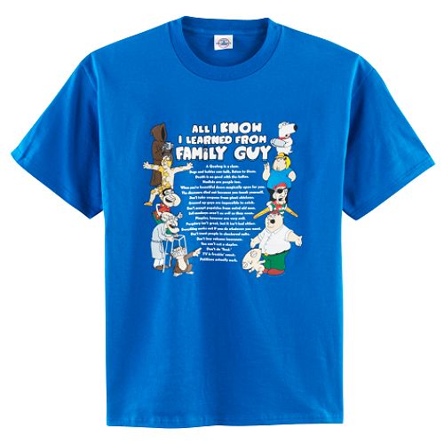 Everything I Learned Family Guy Tee