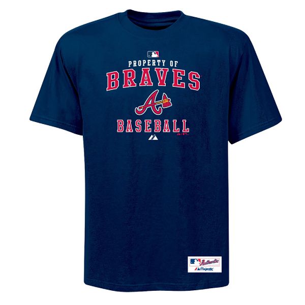 Majestic Athletic Atlanta Braves AC Property Of Short Sleeve Tee Shirt