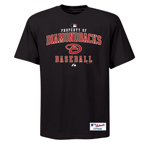 Majestic Athletic Arizona Diamond Backs AC Property Of Short Sleeve Tee Shirt