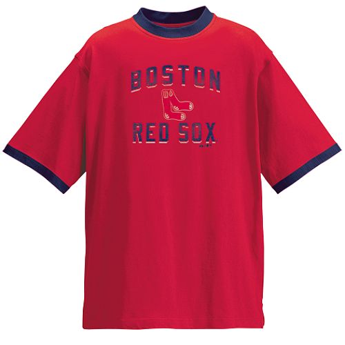 Majestic Athletic Boston Red Sox CP Classic Ringer Short Sleeve Tee