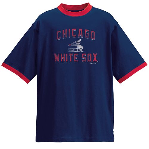 Majestic Athletic Chicago White Sox CP Classic Ringer Short Sleeve Tee