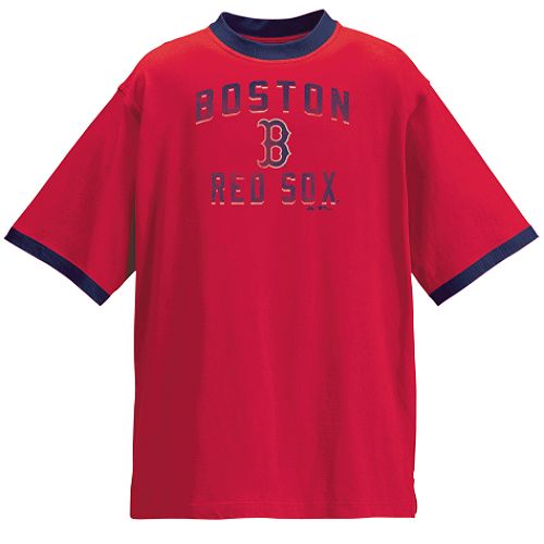 Majestic Athletic Boston Red Sox FW Classic Ringer Short Sleeve Tee