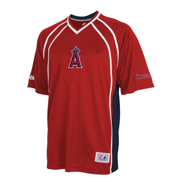 Majestic Athletic California Angels FW Impacto V-neck Jersey