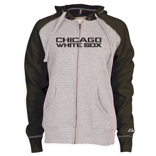 Majestic Athletic Chicago White Sox Women's Classic Zip II Full Zip Hooded Fleece