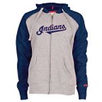 Majestic Athletic Cleveland Indians Women's Classic Zip II Full Zip Hooded Fleece