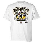 Reebok Pittsburgh Steelers Winning Ticket 3-Player The Big Game Champions Tee