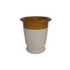 9 in. Half Glazed Tall Pot