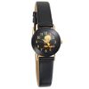 Tweety Quartz Watch with Black Dial and Black Leather Band