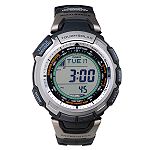 Casio Pathfinder Atomic Watch with Silver Dial & Resin Band
