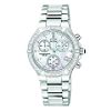 Ladies Eco-Drive Watch w/Diamond Accent Mother-of-Pearl Dial & ST Link Band