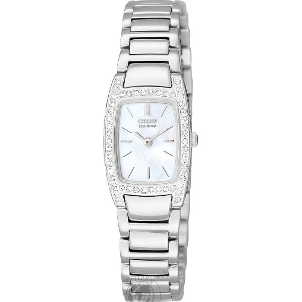 Citizen Ladies Eco-Drive Watch w/Swarovski Crystals, Mother-of-Pearl