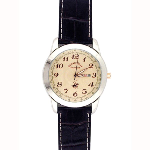 Beverly Hills Polo Club Men's Calendar Date Watch with Round