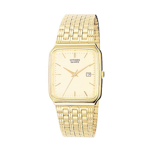 Citizen Men's Calendar Date Dress Watch with Champagne Dial and