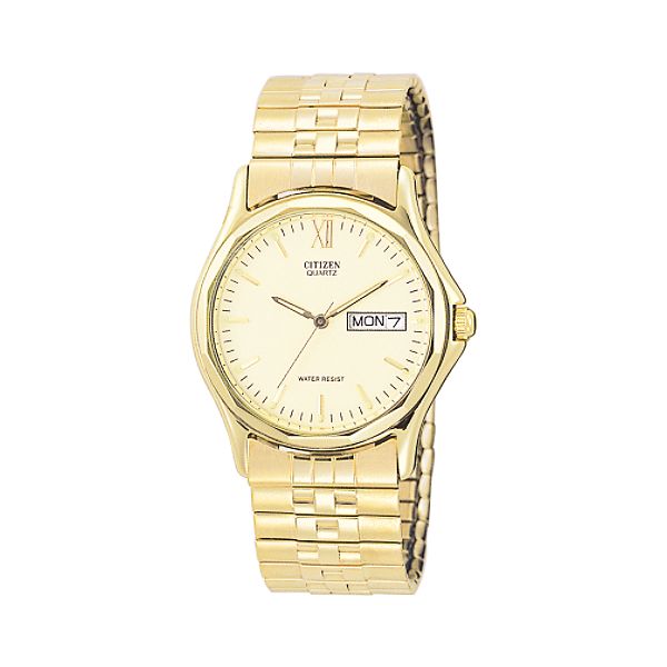 Citizen Men's Goldtone Watch with Champagne Dial