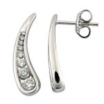 12 ct tw Diamond Journey Comma Earrings