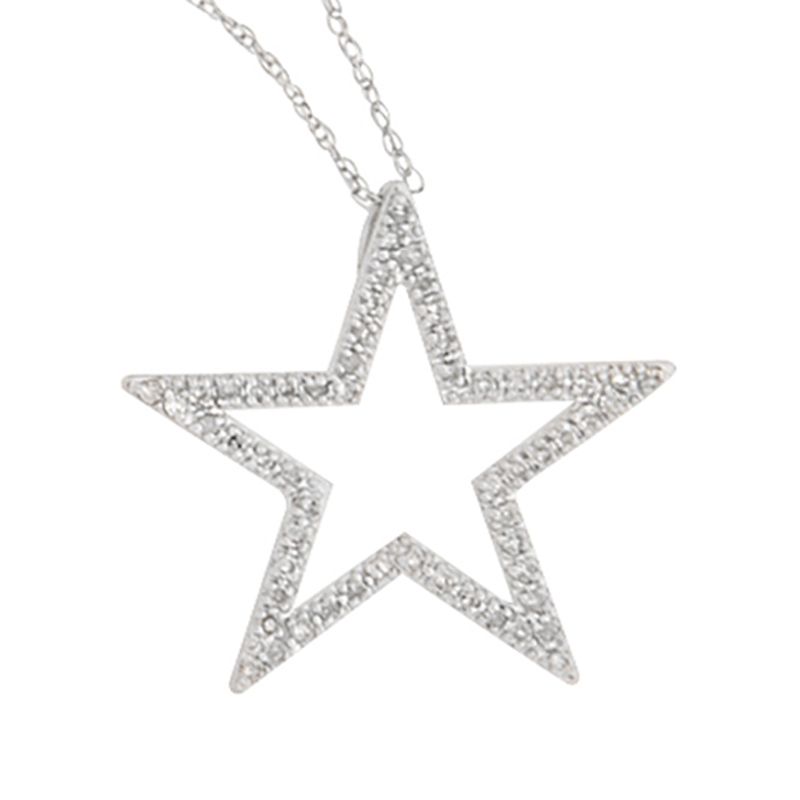 1/4 ct. tw.* Diamond Star Pendant with Gift Box