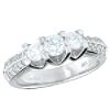 1 ct. tw.* Diamond and White Gold Anniversary Ring IGI Certified