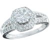 3/4 ct. tw.* Diamond and 14K White Gold Fancy Engagement Ring