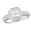 3/4 ct. tw.* Diamond and White Gold Fancy Engagement Ring