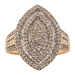 1 ct. t.w. Diamond Oval Cluster Ring