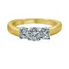 1/2 ct. tw.* Diamond 3-Stone Ring. 14K Yellow Gold