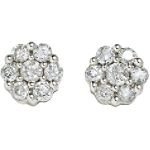 1/2 ct. t.w. Diamond Composite Stud Earring. 10K White Gold