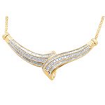 2 ct. t.w. Diamond Fashion Necklace. 10K Yellow Gold