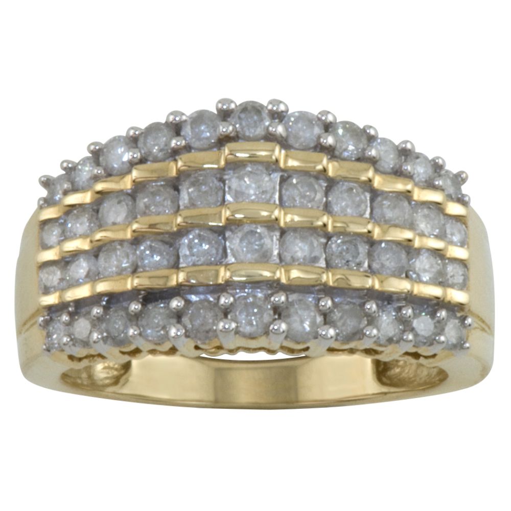 1 ct. t. w* Diamond Anniversary Ring in 10K Yellow Gold