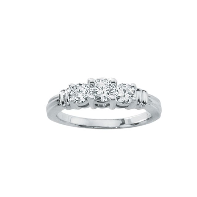 Celestial Star(tm) 1 ct. tw.* Diamond 3-Stone White Gold Ring