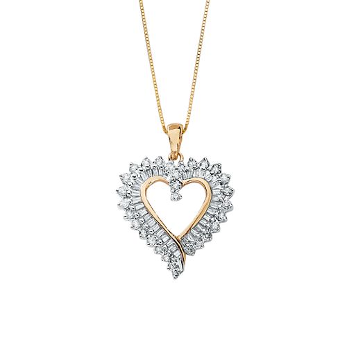 1 ct. tw. Diamond Heart Pendant