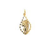 14K Blessed Mary Charm - C1919