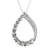 Diamond Pendant. 10k White Gold