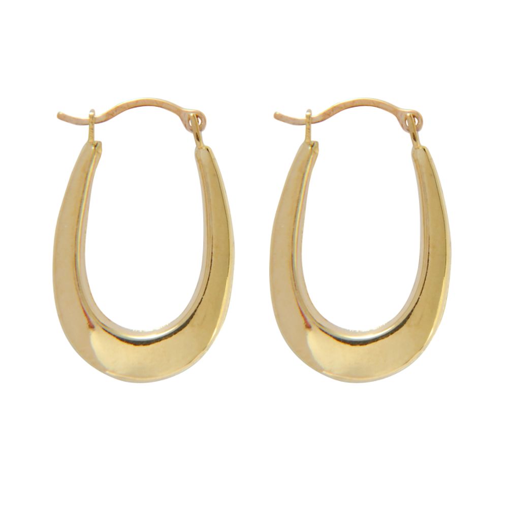 10kt Tapered Hoop