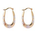 10Kt TT Pattern Hoop